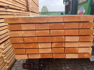 Ca. 19x Douglas Balken Fijnbezaagd, 75x200mm, lengte 300cm